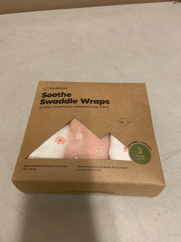 Photo 1 of 3-Pack Organic Baby Swaddle Sleep Sacks - Swaddles for Newborns, Infant 0-3 Months, Baby Girls, Boys, Soft & Snug Newborn Sleep Sack, Nursery Swaddling Blankets (Butterflies, OS)