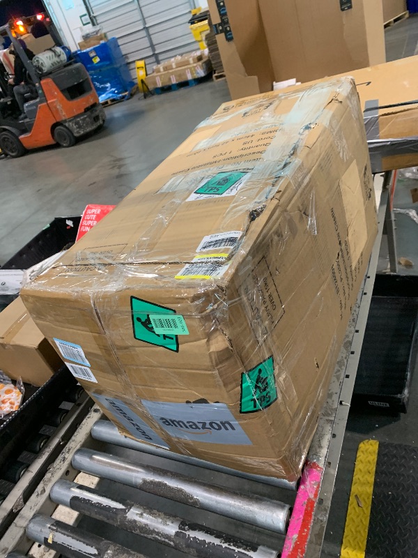 Photo 2 of WELLFUNTIME Inflatable Bounce House with Slide, Jumping Castle with Blower and Wave Pool, Basketball Rim, Long Tunnel