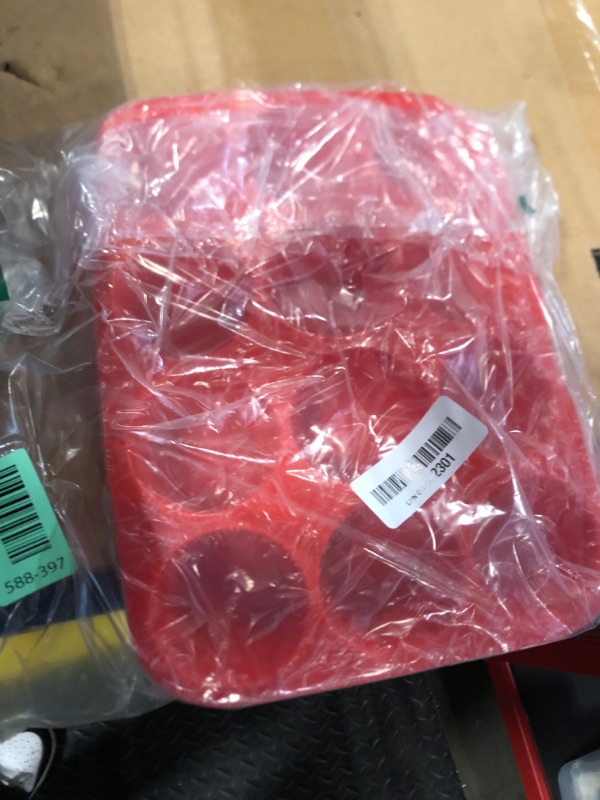 Photo 1 of ***MISSING PIECE*** JEWOSTER 12 Cups Silicone Muffin Pan 2 Pack - Cupcake Pan Nonstick Silicone Molds Great for Making Muffin Cakes,Bread, Tart - BPA Free Baking Accessory