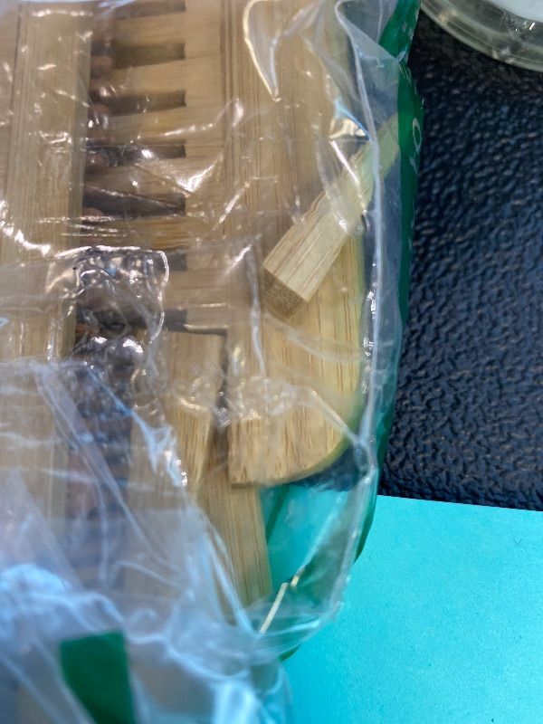 Photo 1 of ***MINOR DAMAGE*** Qiyuda 4 Pcs Bamboo Hair Comb Set, Anti Static Natural Fine Tooth Wide Tooth Wooden Comb