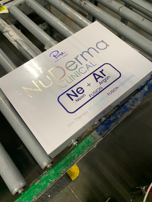 Photo 1 of *FACTORY SEALED** Pure Daily Care NuDerma Clinical Portable Skin Therapy Wand, Machine with 6 Fusion Neon + Argon Wands – Anti Aging - Clarifying - Skin Tightening & Radiance - Wrinkle Reducing