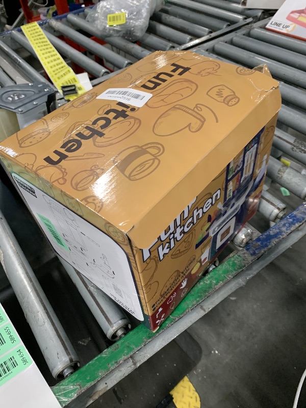 Photo 1 of Kitchen Set for Toddler with Sound and Light?Pretend Cooking Food Set,Kids Kitchen Playset?Play Sink with Running Water and Electronic Induction Stove?Kitchen Accessories (red Kitchen Set)