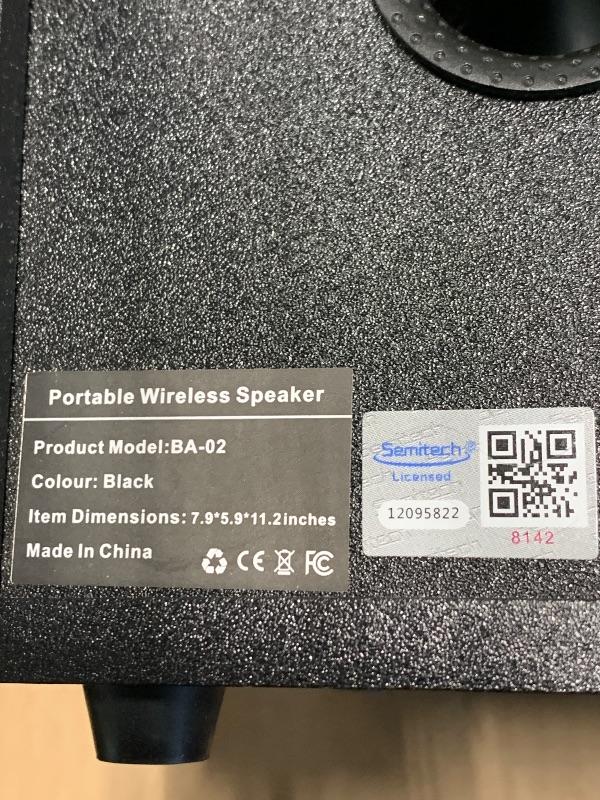 Photo 1 of *** NO USB CABLE / DAMAGE TO THE BOX *** TPyesss Bluetooth Speakers, 80W(Peak) Wireless TWS Portable Bluetooth Speaker, Beat-Driven Lights, 100dB Loud Stereo Speaker with BassUp, Speakers with Subwoofer for Outdoor, Party, Camping