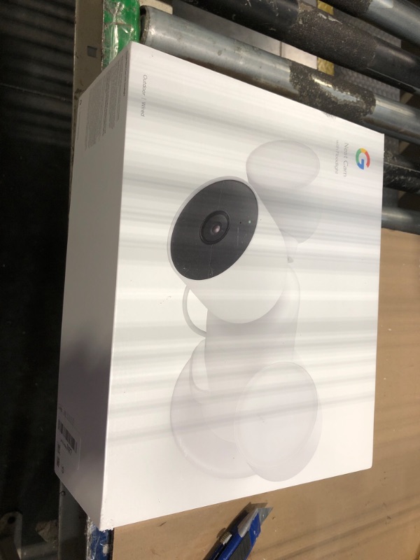 Photo 1 of Google Nest Cam with Floodlight - Outdoor Camera - Floodlight Security Camera, White, 1 Count (Pack of 1)