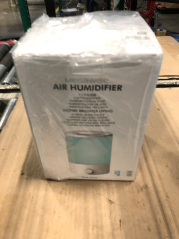 Photo 1 of MegaWise Healthy Top-Refill Cool Mist Humidifiers for Bedroom, 24dB Ultrasonic Air Vaporizer with Water Filter for Baby [PP Material], Colorful Night Light,1 Gal Essential Oil Diffuser, Auto Shut Off