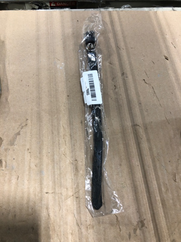 Photo 1 of *** 1 missing*** CHUKCHI Leather Cat Collars for Boy Girl Cats with Bell and Safety Elastic Belt, Personalized Star and Moon Stud Adjustable Safe Buckle Collar for Kitty Small Big Cats Size 8-12 InchRose (Black)