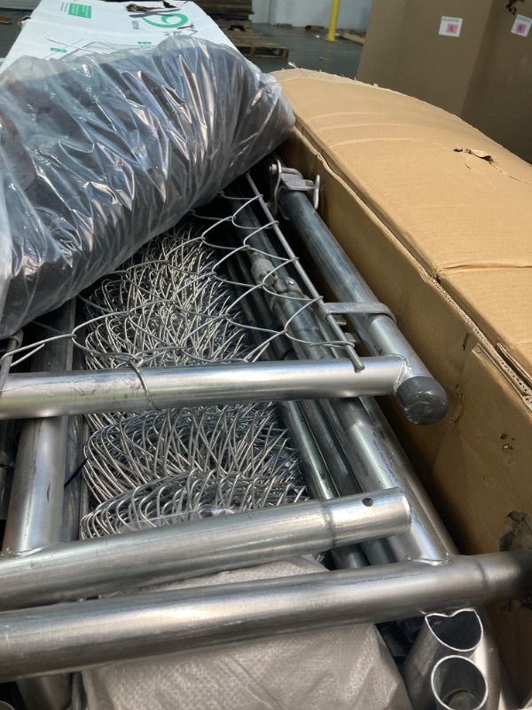 Photo 1 of MidWest Homes for Pets Chain Link Portable Kennel with a Sunscreen, 10L x 10W x 6H Feet, K9 Kennel K910106