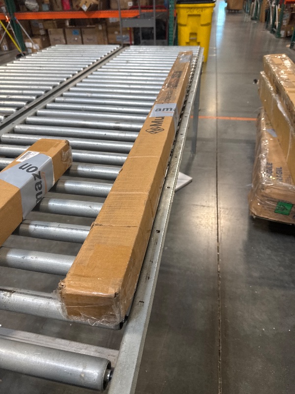 Photo 1 of Muzata 5Ft Pre-drilled Stair Handrail 1"x2" Rectangular Brushed Wall Mounted Handrail Stainless Steel Safety Hand Rail Indoor Outdoor Stair Hand Railing Wood Concrete Brick Wall HK28 SL4