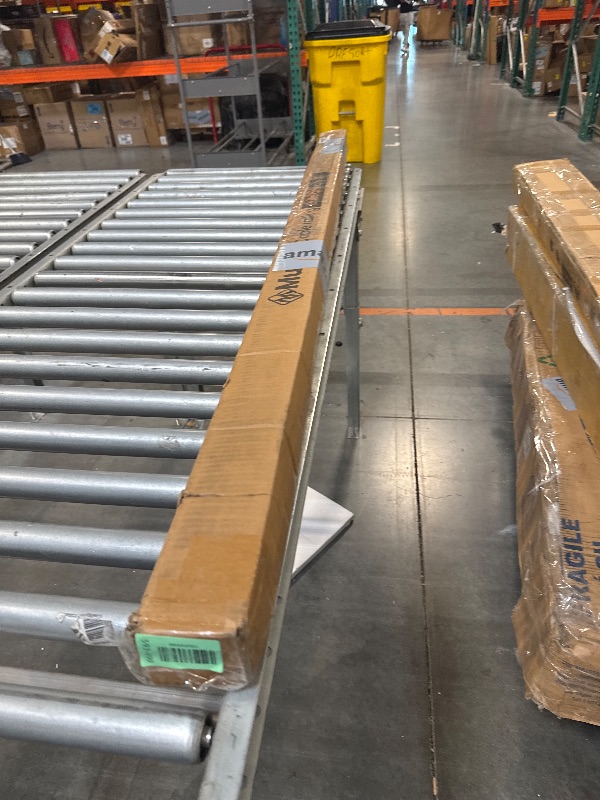Photo 1 of Muzata 5Ft Pre-drilled Stair Handrail 1"x2" Rectangular Brushed Wall Mounted Handrail Stainless Steel Safety Hand Rail Indoor Outdoor Stair Hand Railing Wood Concrete Brick Wall HK28 SL4
