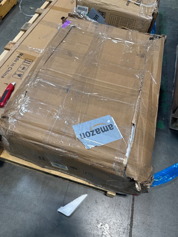 Photo 1 of *****SIMILAR**** Tribesigns Modern Dining Table, 63" Large Kitchen Table for 4-6 People, Unique Rectangular Dinner Table Kitchen & Dining Room Furniture with Faux Marble Tabletop and Geometric Legs