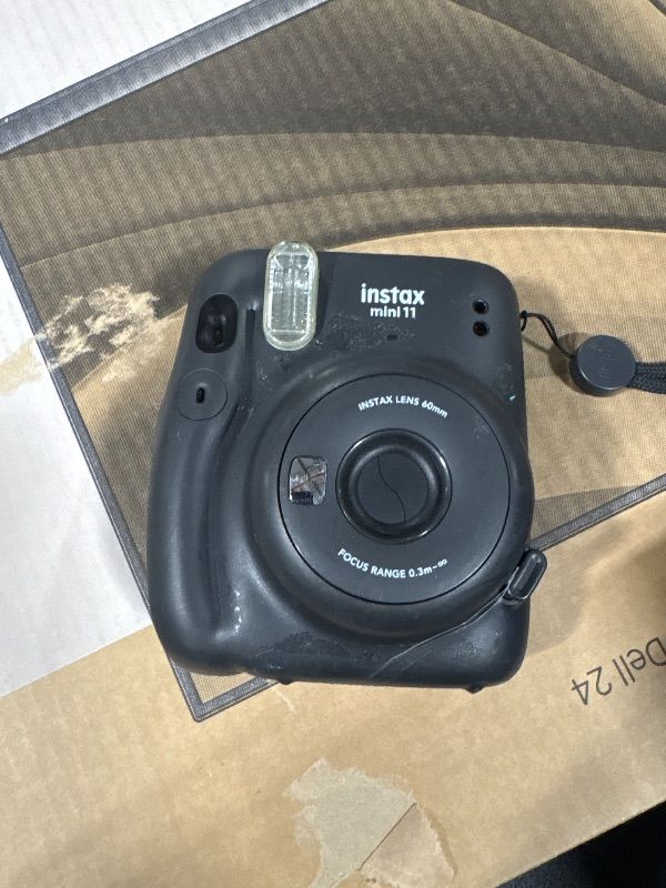 Photo 1 of **MISSING BATTERY COVER**
Fujifilm Instax Mini 11 Instant Camera - Charcoal Grey