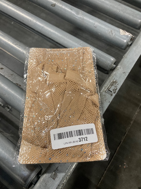 Photo 1 of VEBZIN 2 Pair Nude Sparkly Fishnets Tights Rhinestone Party Fishnet Leggings Stockings Glitter Skin Colored Tights High Waist Pantyhose For Women