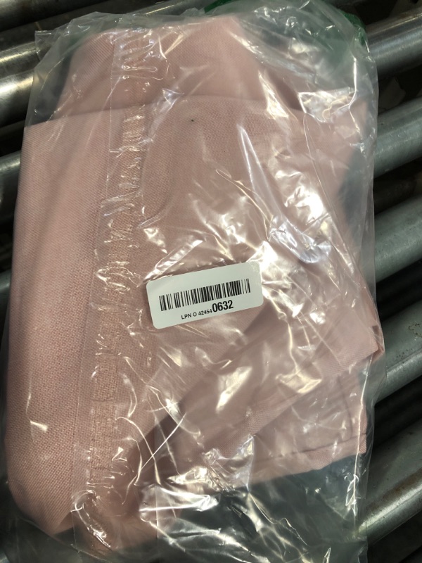 Photo 1 of *** LIGHT PINK *** JIALE Rectangle Tables Cloth, Waterproof Stain Resistant Tablecloth, Wrinkle Free Farmhouse Dining Table Cover, Soft Fabric Table Cloths for Dinner/Party/Holiday, 60 X 84 Inch, Pink