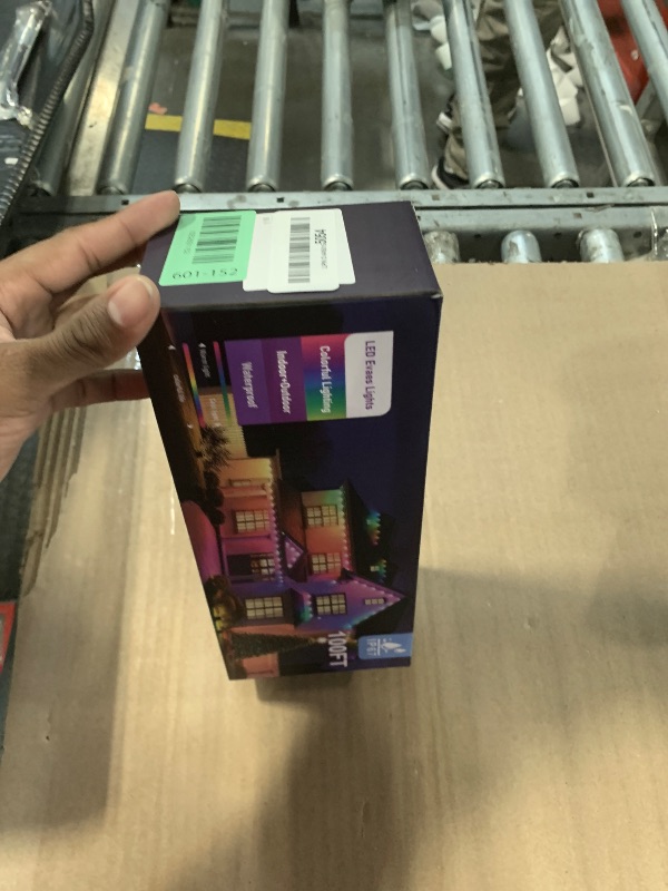 Photo 1 of 100FT Permanent Outdoor Lights for House, 2025 RGB LED Waterproof Christmas Lights Outdoor with Smart APP Remote Control, Outside Eaves Lighting House Decor for Holiday, Halloween, Roof, Party, Daily