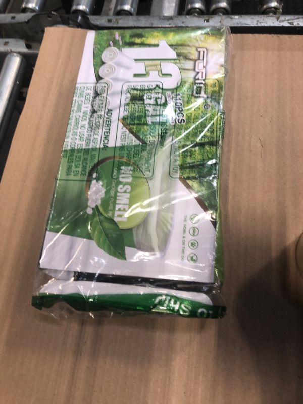 Photo 1 of ** MISSING A ROLL **** FORID 13 Gallon Trash Bags - Clear Plastic Garbage Bags Medium Tall Trash Can Liners for Kitchen Office Home Waste Bins Unscented One Box with 5 Roll 110 Count 55 Liter - Thick & Durable Trash Bag