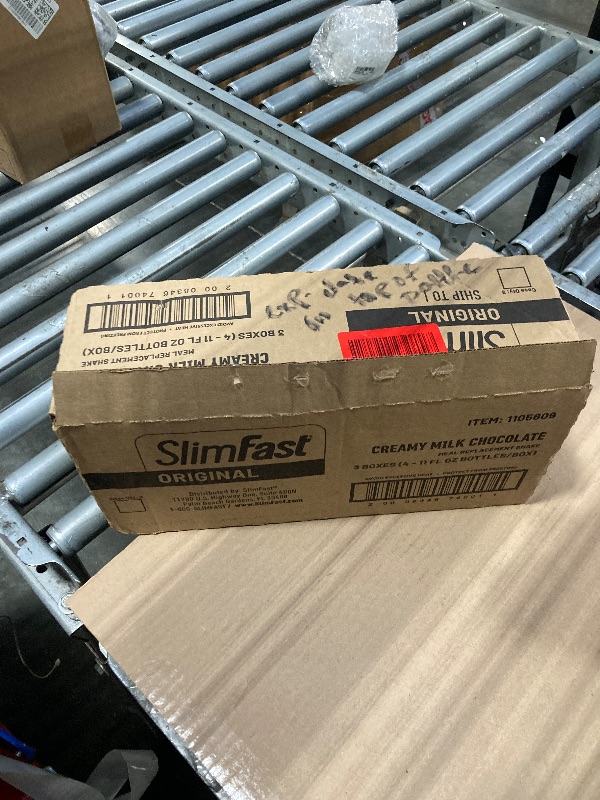 Photo 1 of *** BB 5/23/26 ****** SlimFast Meal Replacement Shake, Original Creamy Milk Chocolate, 10g of Ready to Drink Protein, 11 Fl. Oz Bottle, 4 Count (Pack of 3) (Packaging May Vary)