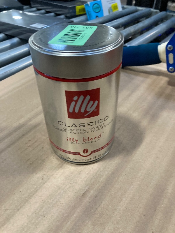 Photo 1 of *** EXP 09/27 *** Illy Classico Whole Bean Coffee, Medium Roast, Classic Roast With Notes Of Caramel, Orange Blossom And Jasmine, 100% Arabica Coffee, No Preservatives, 8.8 Ounce Can (Pack Of 1)