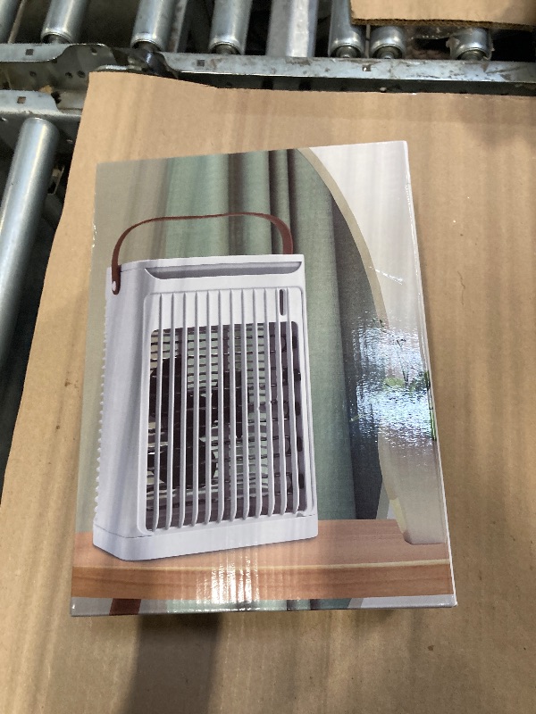 Photo 1 of Leolarmen Air Conditioning Fan, Universal Portable Mini Desktop Cool Evaporative Cooler With Usb Charging, 5-Speed Wind Speed, 680ml Water Tank Low Noise 7-Color Night Light for Office Bedroom Car