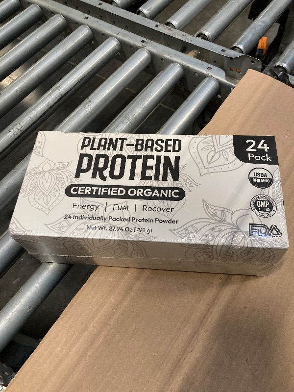 Photo 1 of **** BB 1/30/2026 **** NUTRAPULSE Organic Vegan Protein Powder Sample Pack – Chocolate Flavor – Plant-Based, Gluten-Free, Non-GMO, Dairy-Free – 20g Protein Per Serving – Ideal for Smoothies & Shakes – 24 Count