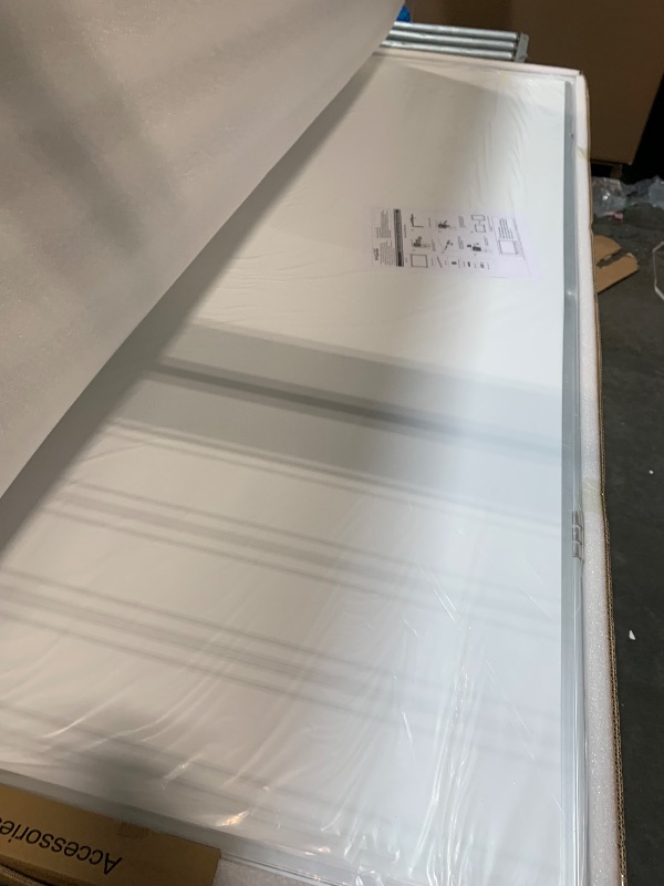 View 3 of ** MINOR DENT** H-Qprobd Dry Erase Board for Wall 72"x40" Aluminum Presentation Magnetic Whiteboard with Long Pen Tray, Wall-Mounted White Board for School, Office and Home