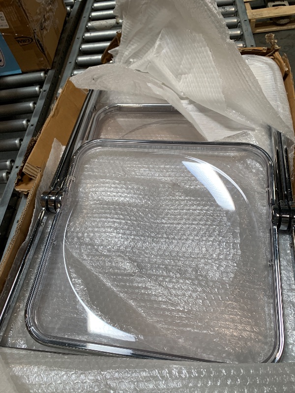 Photo 1 of Real Relax Acrylic Folding Chairs ,Foldable & Stackable Clear Chairs with Metal Chrome Frame, Indoor and Outdoor, for Home, Office, Party & Events, Set of 2,350LB,Transparent