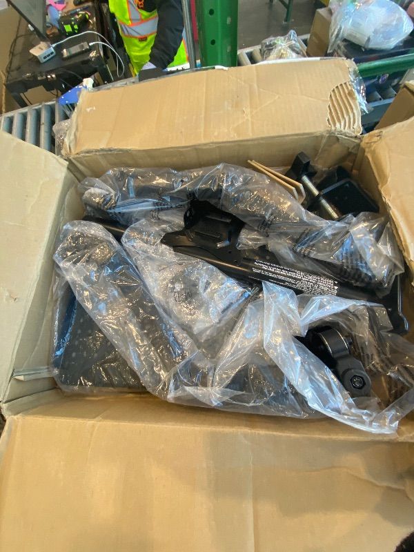 Photo 1 of HUANUO Adjustable Monitor Stand, Single Arm Desk Mount for 32 inch Screen and 17 inch Laptop, Heavy Duty Ergonomic Bracket Holds 22lbs