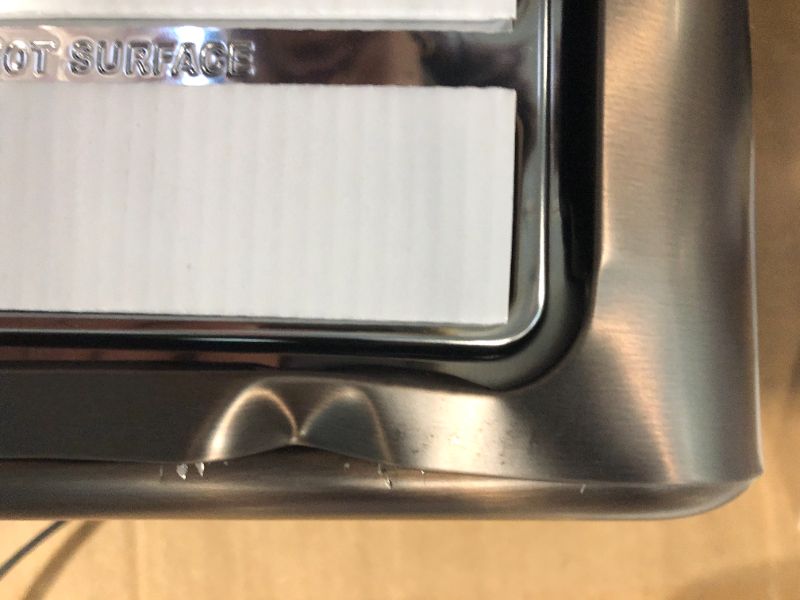 Photo 1 of ***MINOR DAMAGE REVIEW LIVE PHOTO FOR REFERENCE***SEEDEEM 4 Slice Stainless Toaster with LCD Display, 7 Shade Settings, Wide Slots, Bagel/Defrost/Reheat Functions, Removable Crumb Tray, 1800W