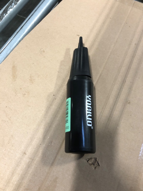 Photo 1 of ***  MISSING EXTRA PIECES ***** Exercise Ball Pump, Hand Air Pump for Stability Workout Yoga Ball, with 2 Plugs for Valve & 1 Plug Remover for Easy Deflation (Hand Pump)