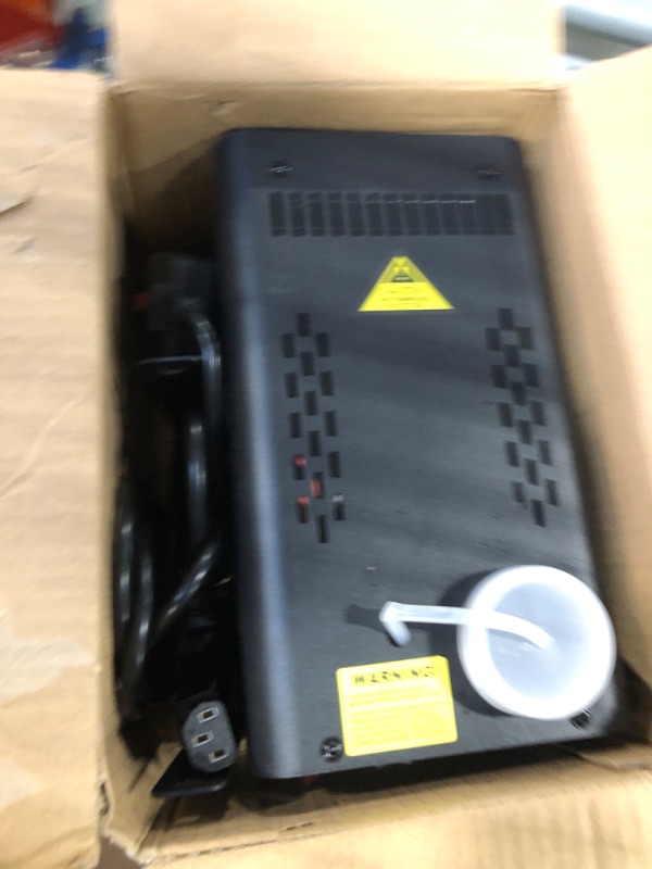 Photo 1 of MLIKOEU Fog Machine, 800W Smoke Machine With 13-Color LED Effects, 3500CFM Smoke Machine Fog Output, Wired And Wireless Remote Control,Ideal For Halloween, Wedding And DJ Stage (Black)