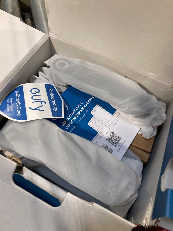 Photo 1 of eufy Smart Lock C33, Keypad Door Lock with Handle, Fingerprint Door Knob, Keyless Entry Door Lock for Front Door and Bedrooms, Electronic Deadbolt, Wi-Fi, Remote App Control, IP53 Waterproof, Black