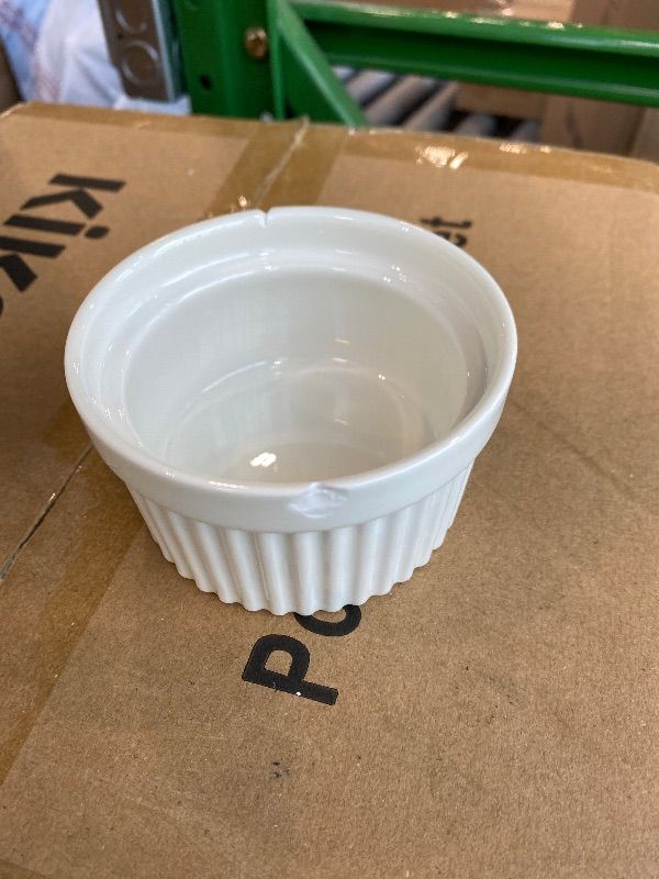 Photo 1 of ***MISSING PARTS*** ***READ CLERK NOTES*** MALACASA Ramekins 6 oz Oven Safe, Porcelain Creme Brulee Ramekins Pudding Custard Cups Small Ceramic Souffle Dishes Ramakan Ramiken Ramicans Baking Bowls Set of 6, White, Series RAMEKIN-DISH