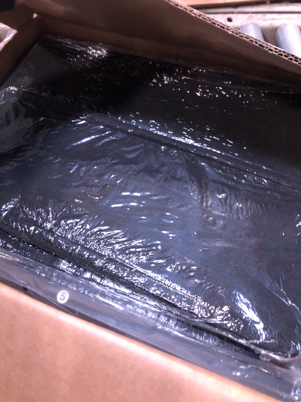 Photo 1 of **MISSING PARTS**
Furnulem Nightstand with 3 Drawers and 2-Tier Shelf, Fabric Small Dresser Organizer Vertical Storage Tower for Bedroom, Closet, Hallway, Nursery, End Table Side Furniture, Sturdy Steel Frame, Wood Top