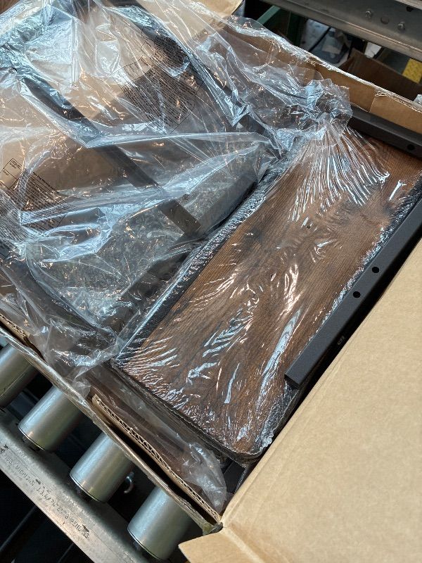 Photo 1 of **MISSING PARTS**
Furnulem Nightstand with 3 Drawers and 2-Tier Shelf, Fabric Small Dresser Organizer Vertical Storage Tower for Bedroom, Closet, Hallway, Nursery, End Table Side Furniture, Sturdy Steel Frame, Wood Top