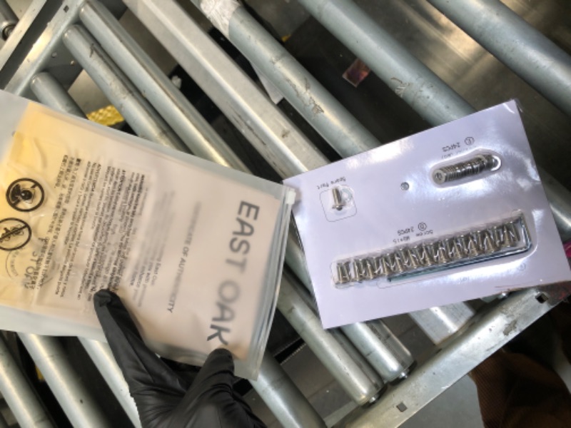 Photo 1 of ** FACTORY SEALED**EAST OAK Breezeway Patio Furniture Set, 3-Piece Outside Bistro Set Handwoven Rattan Wicker Chairs with Waterproof Cushions, Tempered Glass Table, Outdoor Conversation Set for Porch, Brown & Light Grey