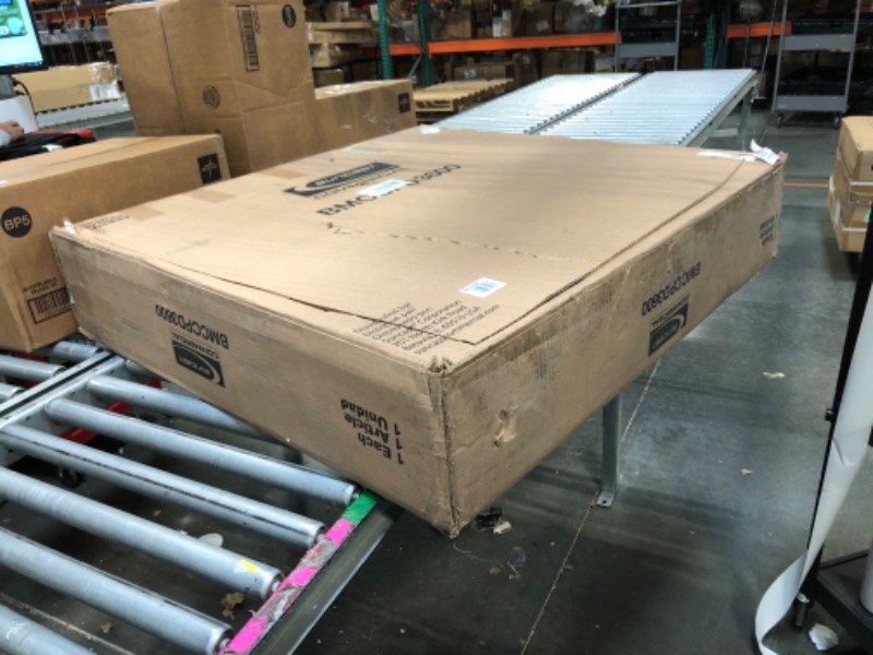 Photo 1 of ** MISSING INSTRUCTIONS AND HARDWARE**
Suncast Heavy-Duty Resin Outdoor Storage Cabinet, 30" W x 20.25" D x 36" H Dark Grey Base Garage Storage Cabinet with Lockable Doors and Metal Reinforced Shelves, Made in The USA