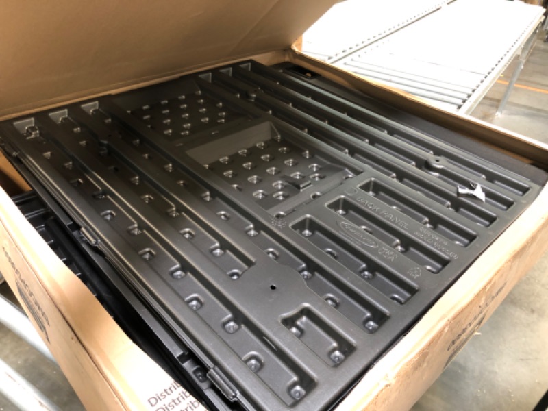 Photo 1 of ** MISSING INSTRUCTIONS AND HARDWARE**
Suncast Heavy-Duty Resin Outdoor Storage Cabinet, 30" W x 20.25" D x 36" H Dark Grey Base Garage Storage Cabinet with Lockable Doors and Metal Reinforced Shelves, Made in The USA