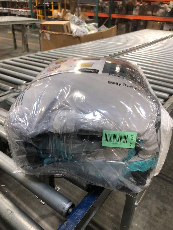 Photo 1 of ** FACTORY SEALED**Chezmoi Collection Napa 7-Piece Luxury Leaves Scroll Embroidery Bedding Comforter Set (Full, Teal Blue/Gray/Black)