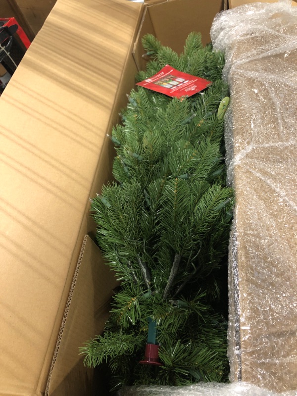 Photo 1 of ** FACTORY SEALED**
National Tree Company 6.5 ft Pre-Lit Downswept Douglas Fir Slim Artificial Christmas Tree, 300 Clear Lights, 640 Tips, Includes Stand, Green