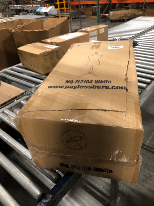 Photo 1 of ** WHITE**
Mannequin Body Dress Form Torso 49.6-63.4 Inch Height Adjustable Female Model Wooden Tripod Stand High Density Foam Portable Display Showcase (Grey)