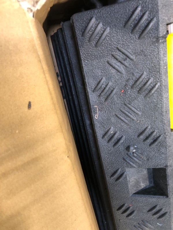 Photo 1 of ** FACTORY SEALED**
VEVOR 3 PCs Cable Protector Ramp 2 Channel 12000 lbs Load Wire Cable Cover Ramp
