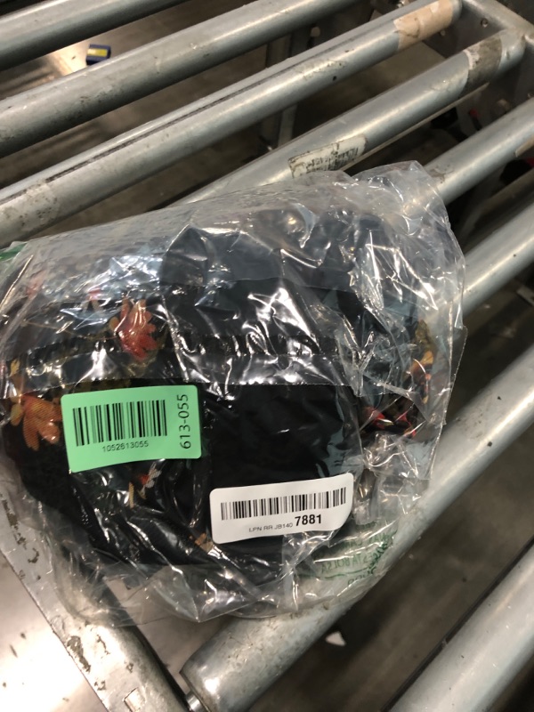 Photo 1 of *MINOR DAMAGE - USED*
GothDark Women's Summer Floral Mesh Ruffle Dress Short Sleeve Round Neck Waist Cinched Casual Maxi Wedding Guest Dresses, Medium