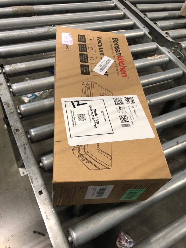 Photo 1 of **UNTESTED**
Bonsenkitchen Vacuum Sealer Machine with 40 Bags | Compact Food Sealer for Kitchen Storage & Meal Prep | Multiple Modes?? | External Vacuum System, Silver??