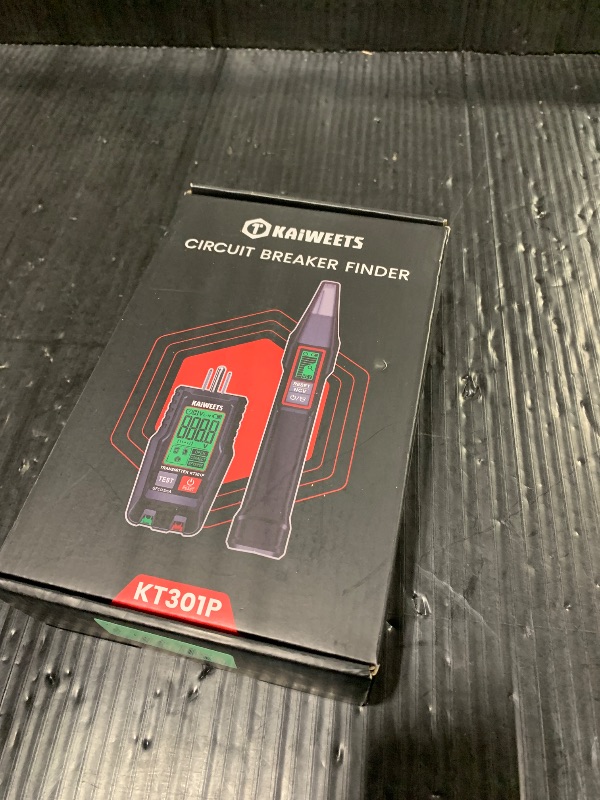 Photo 1 of KAIWEETS Circuit Breaker Finder with LCD Display, GFCI Outlet Tester, Electrical Circuit Tracer Tool with NCV Test & Flashlight, Includes Carrying Case and Adapters- KT301P
