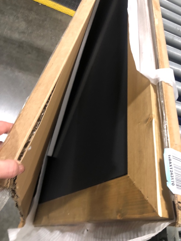 Photo 1 of **SMALL CUT IN THE WOOD**ABSWHLM Full Length Mirror 76"x34" Solid Wood Frame Floor Large Mirror for Living Room, Bedroom Hanging or Leaning Wall-Mounted, Light Brown