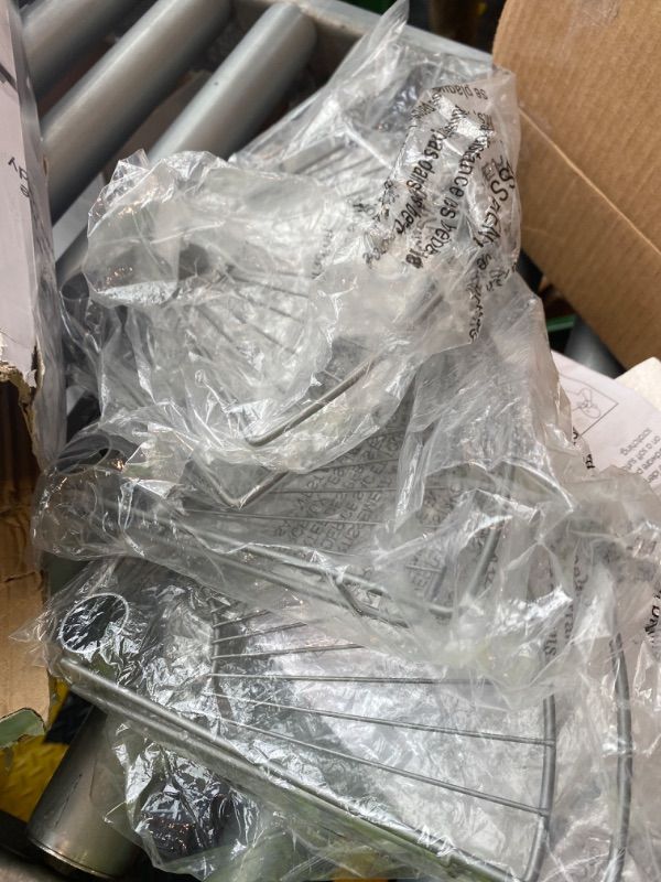 Photo 1 of **MISSING PARTS**
Zenna Home Tension Pole Shower Caddy Corner Organizer, Adjustable Standing Shower Caddy with 4 Baskets and Built in Towel Bar, Rust Resistant Bathroom Tension Rod Organizer, 60 to 97 Inch, Chrome