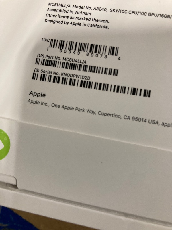 Photo 1 of **factory sealed**Apple 2025 MacBook Air 13-inch Laptop with M4 chip: Built for Apple Intelligence, 13.6-inch Liquid Retina Display, 16GB Unified Memory, 512GB SSD Storage, 12MP Center Stage Camera, Touch ID; Sky Blue