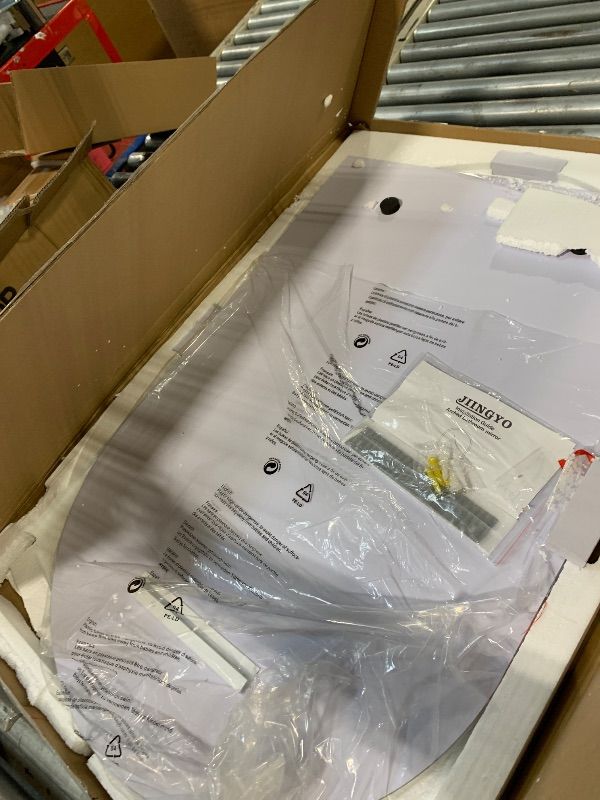 Photo 1 of ***JIINGYO JY010-2436 FRAMED WALL MIRROR**** Large Arched Wall Mirror 60x30 Inch, Black Arched Full Length Mirror with Aluminum Frame for Bedroom, Fireplace,Entryway,Living Room,Home Decor,Hanging or Leaning Against Wall