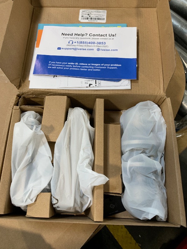 Photo 1 of **INCOMPLETE** Veise VE027-K Built-in WiFi Smart Lock with 2 Knob, Fingerprint Keyless Entry Door Lock Handle Set for Front Door, App Remote Control, Electronic Digital Keypad Deadbolt, IP65 Waterproof, Satin Nickel