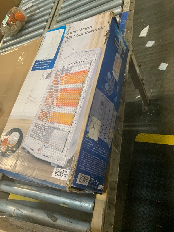 Photo 1 of ***COLOR BLACK***Ultra-quiet quartz radiant heater (Color : White)