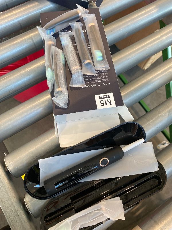 Photo 1 of **UNTESTED**
Rtauys Electric Toothbrush for Adults, 8 Brush Heads & Travel Case,5 Modes with 2 Minutes Built in Smart Timer, One Charge for 120 Days, 41000 VPM Motor (Black)